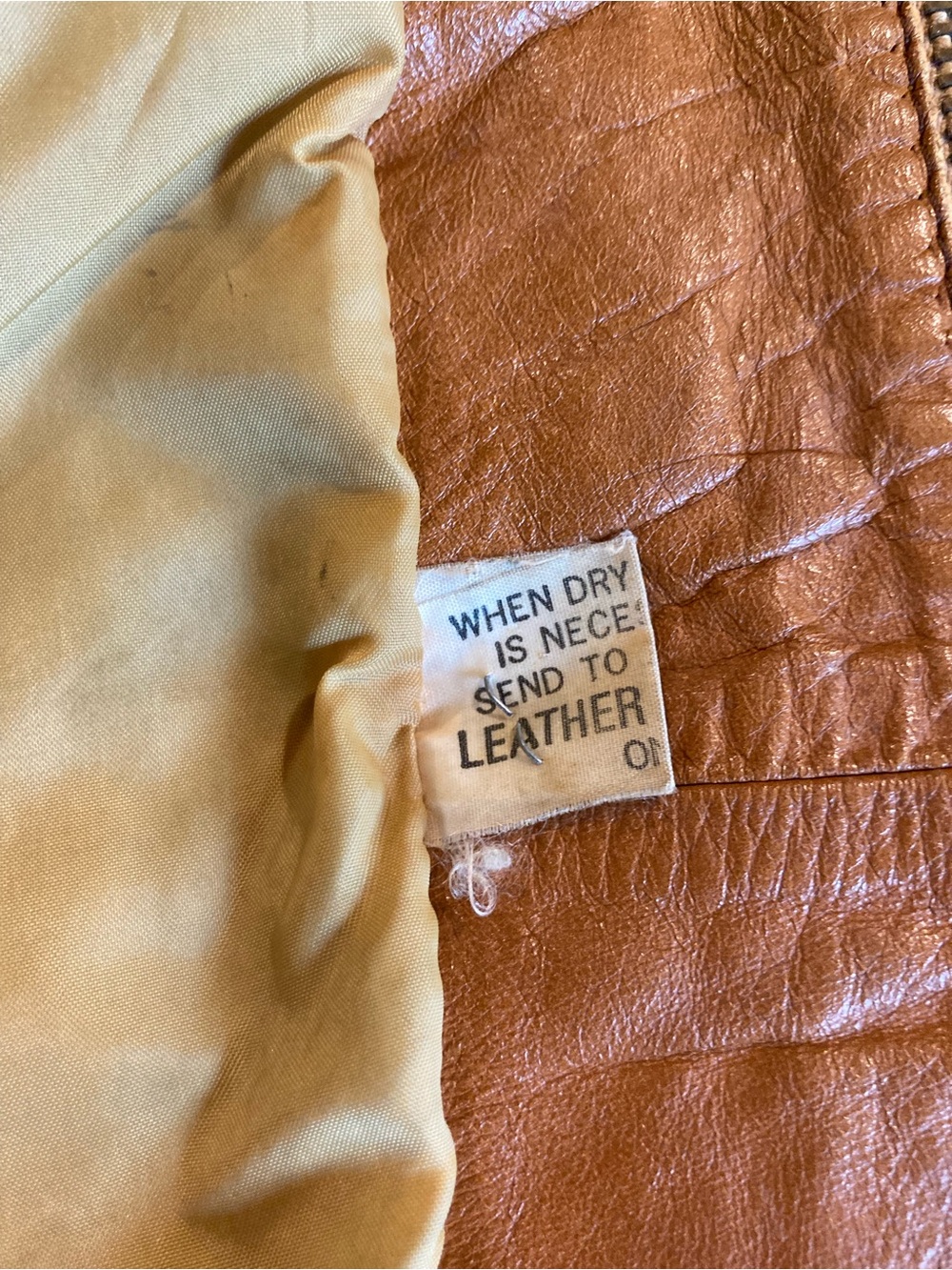 El Toro Bravo Vintage Tan Leather Jacket 40 Men’s  Woven Detail Disco Era 70/80s - Picture 5 of 16